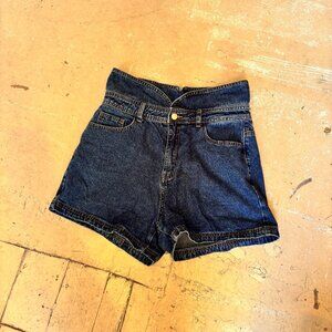 Cider Fan Favorite High Waisted Denim Shorts